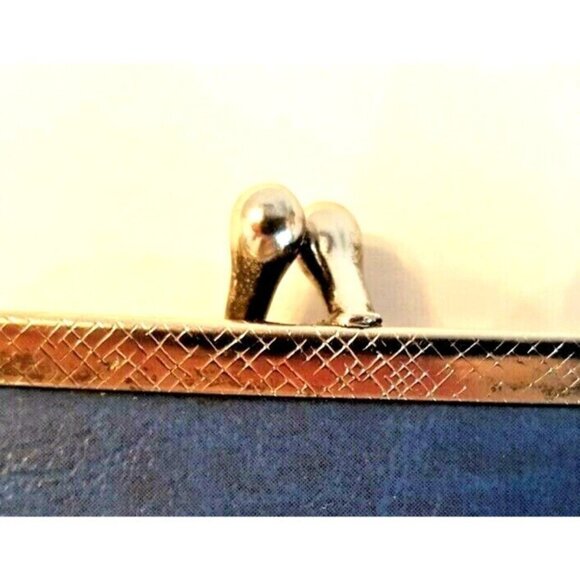 Eyeglasses Sunglasses Reading Glasses Case Kiss Clasp 7 x 4 in Vegan Leather Vtg - Picture 8 of 10